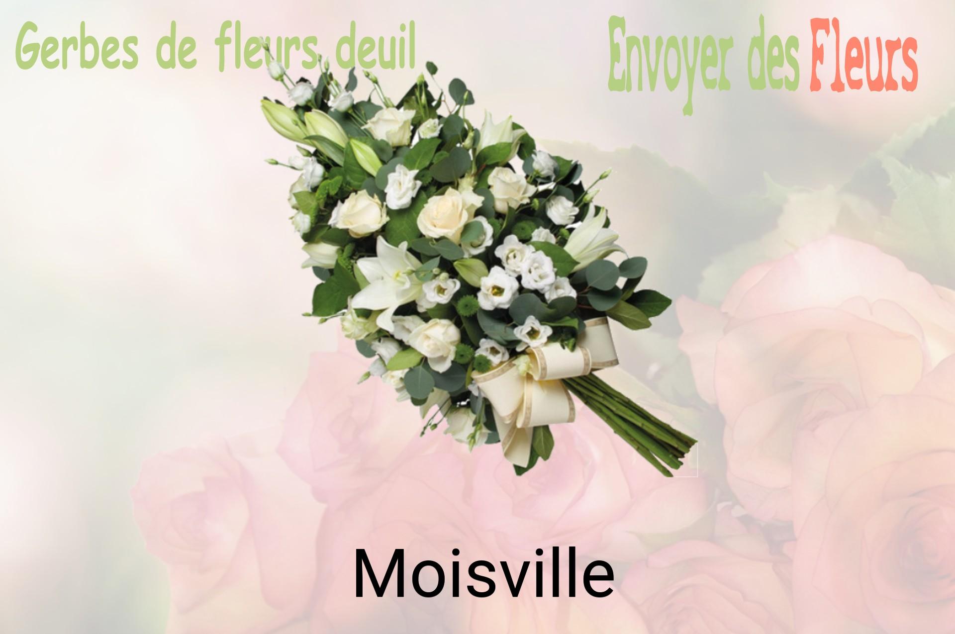 Gerbe de fleurs de deuil livrée à Moisville